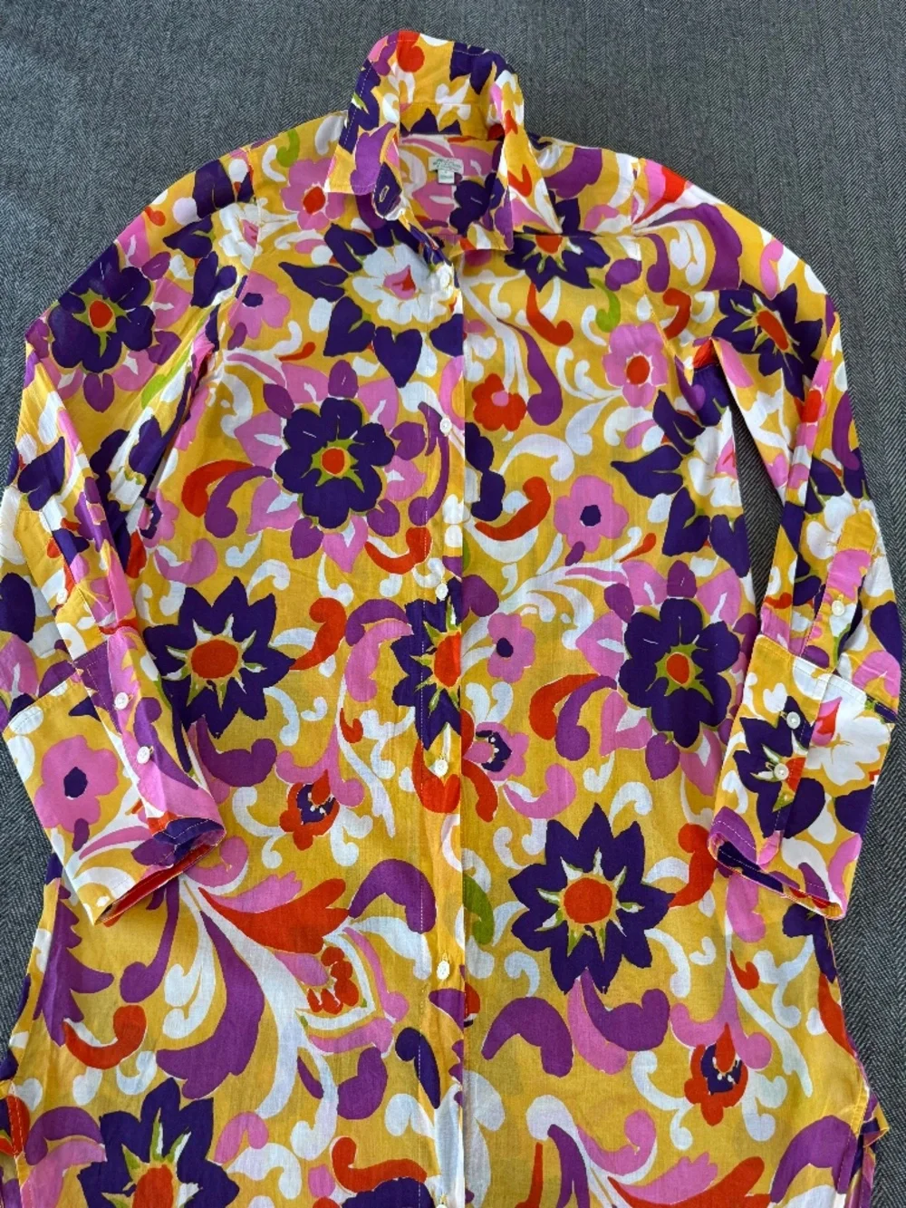 NWOT, JCREW, COLORFUL GRAPHIC BEACH COVER-UP